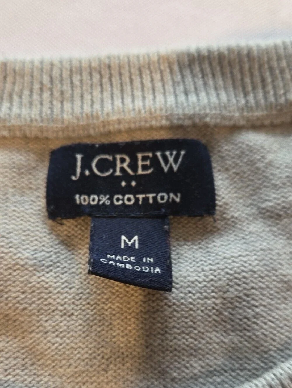 J. Crew Men’s Crewneck Sweater in Heather Light Gray